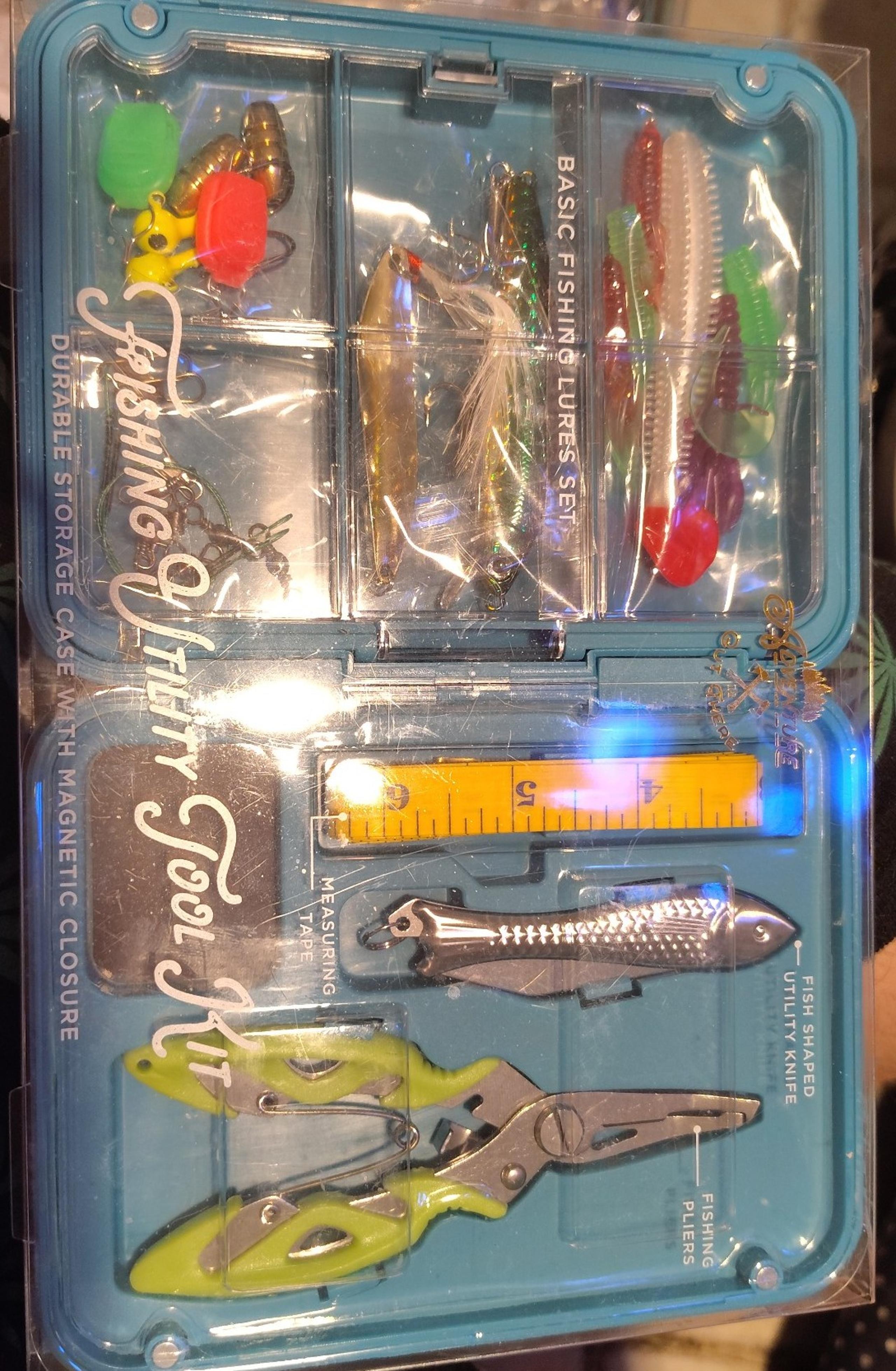 BRAND NEW Fishing Utility Tool Kit w/ Durable Storage Case