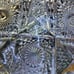 Vintage Imperial Glass Nucut Crystal Ware Hobstar Saw Tooth Edge 7.5 Low Bowl