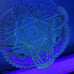 Vintage Imperial Glass Nucut Crystal Ware Hobstar Saw Tooth Edge 7.5 Low Bowl
