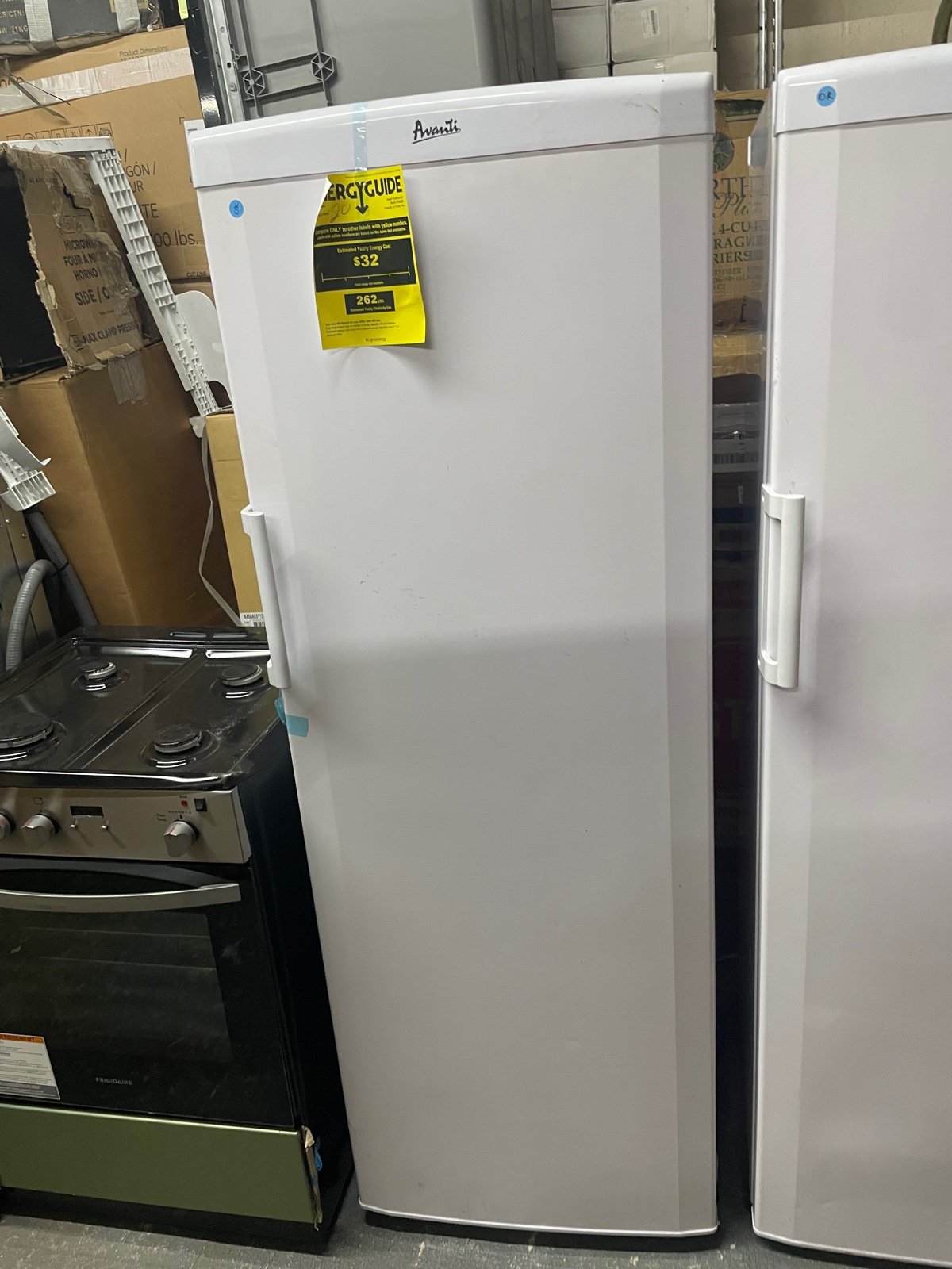 Front door Avanti freezer