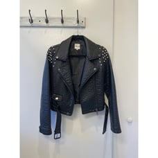 Taylor Hill by Joe's Pearl Studded Faux Leather Jacket