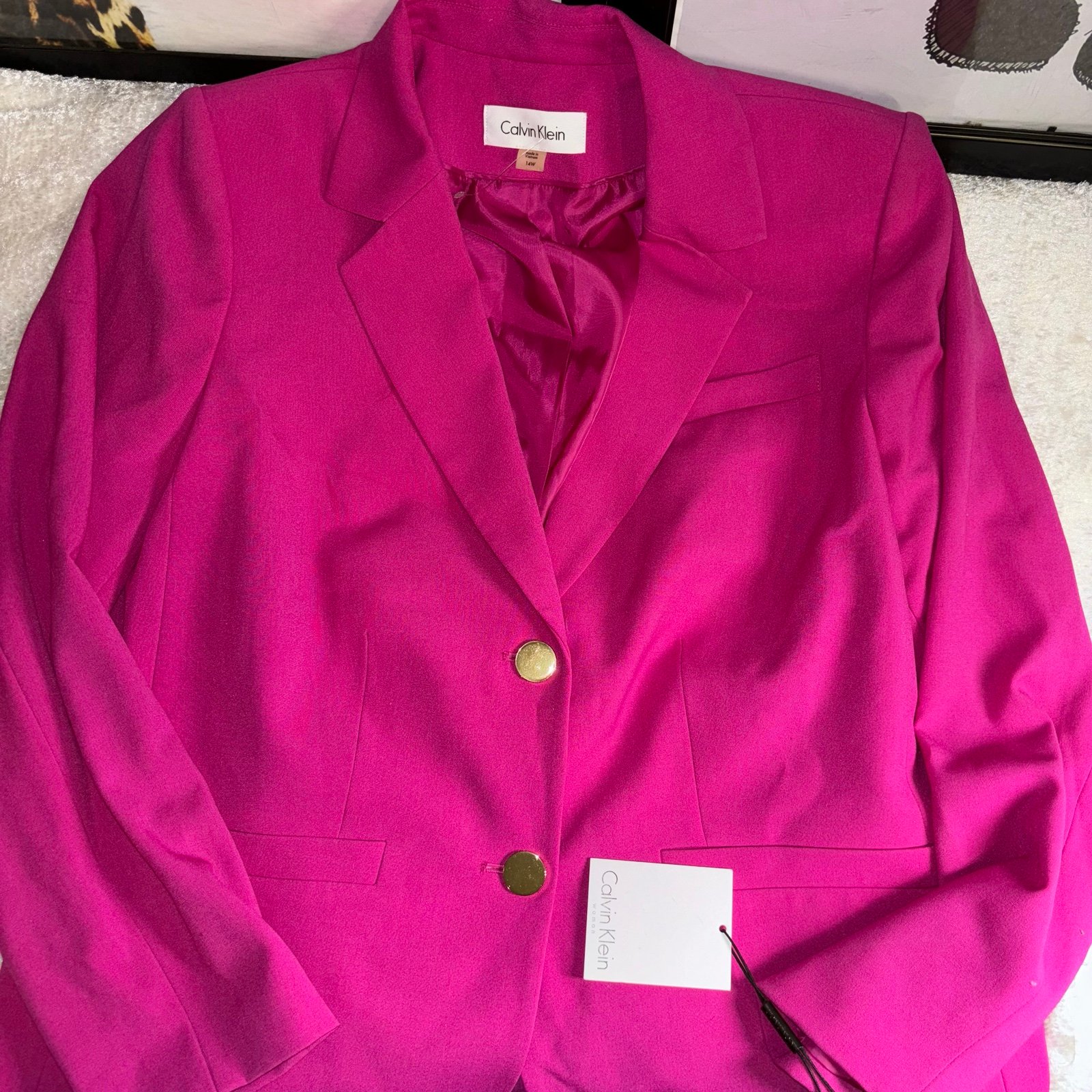 Calvin Klein Pink Blazers Mercari