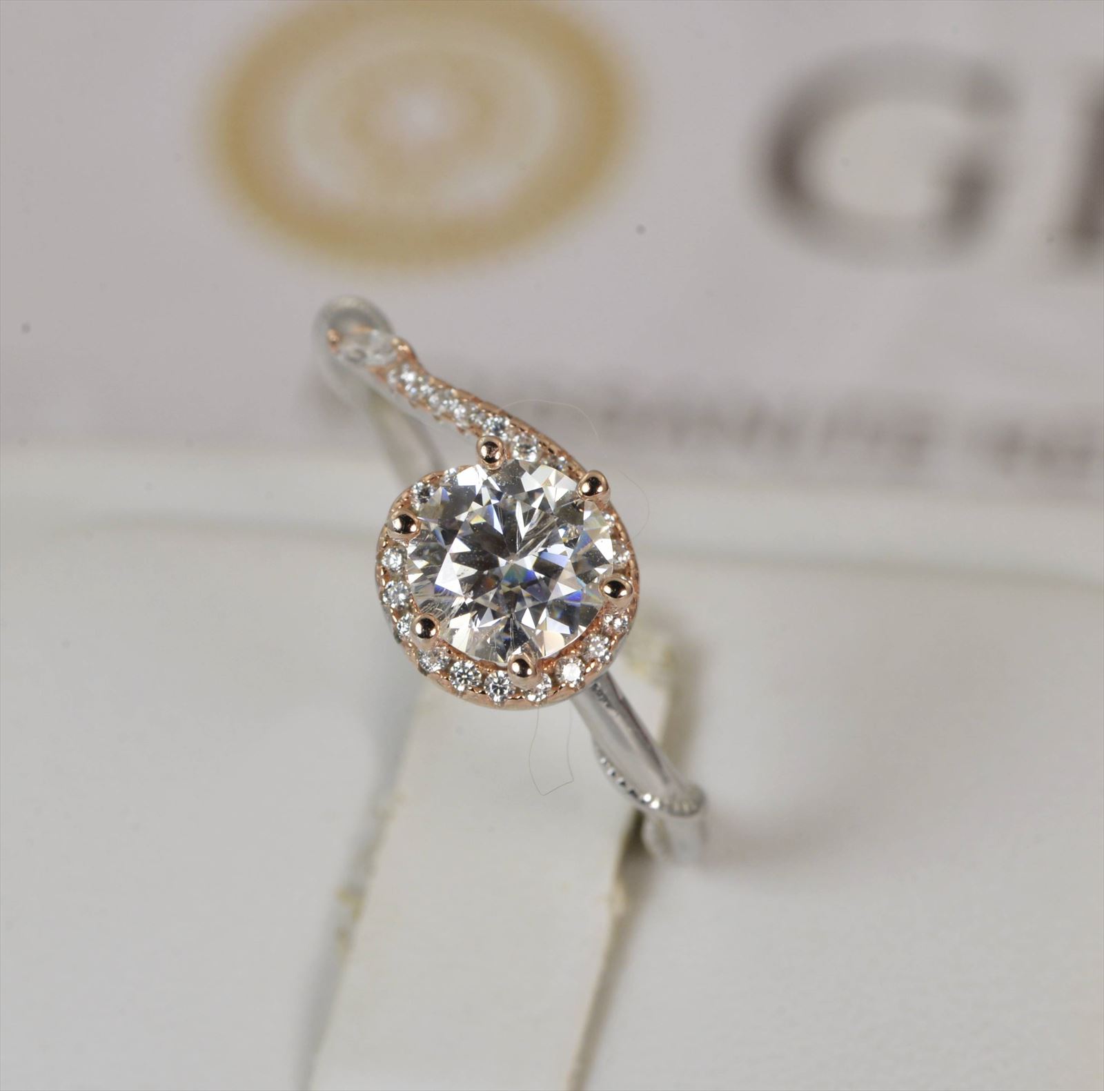 GRA Certified 1 Carat Diamond Engagement Ring Bridal Wedding Ring