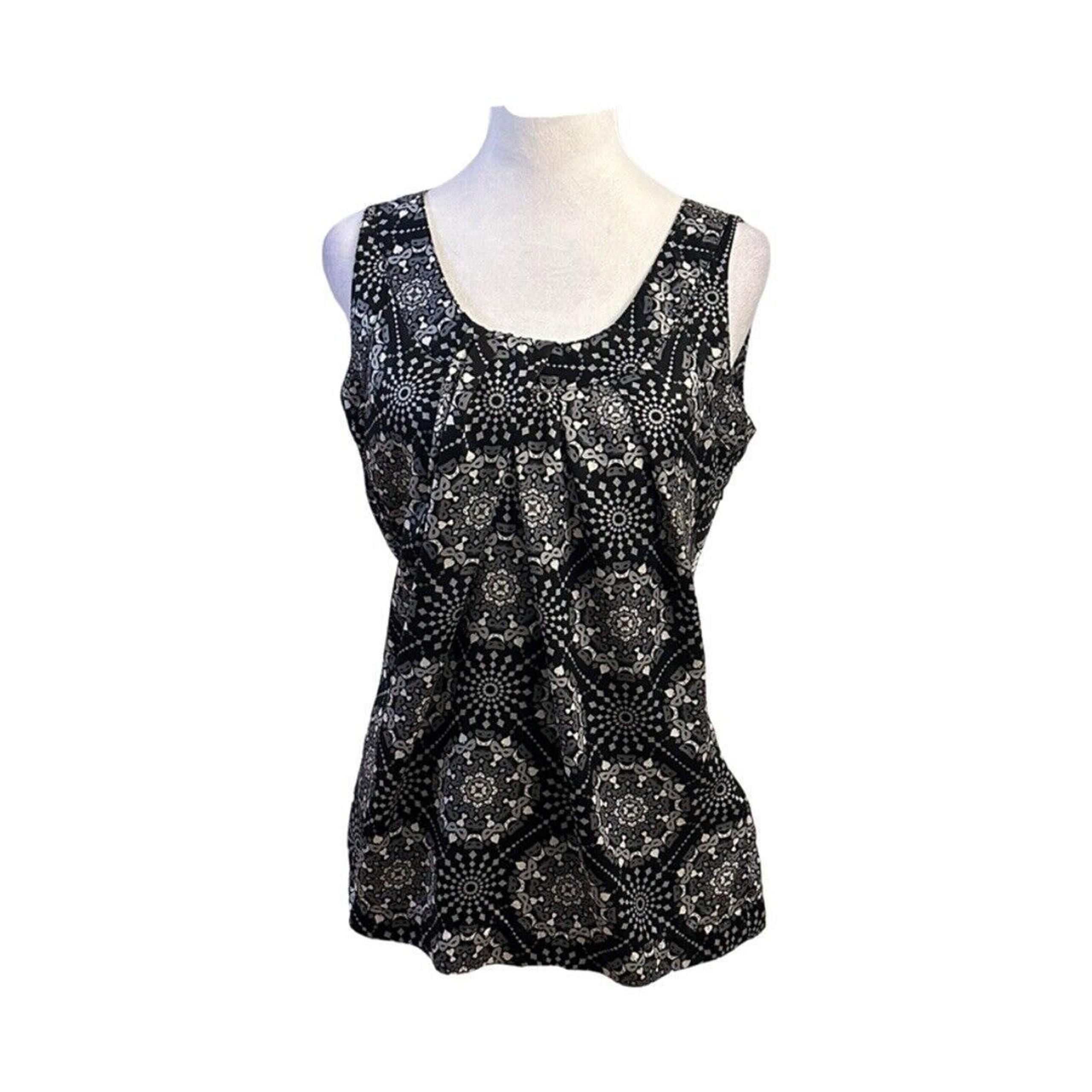 Tory Burch Womens 100% Silk Sleeveless Side Zip Blouse Top Size 6