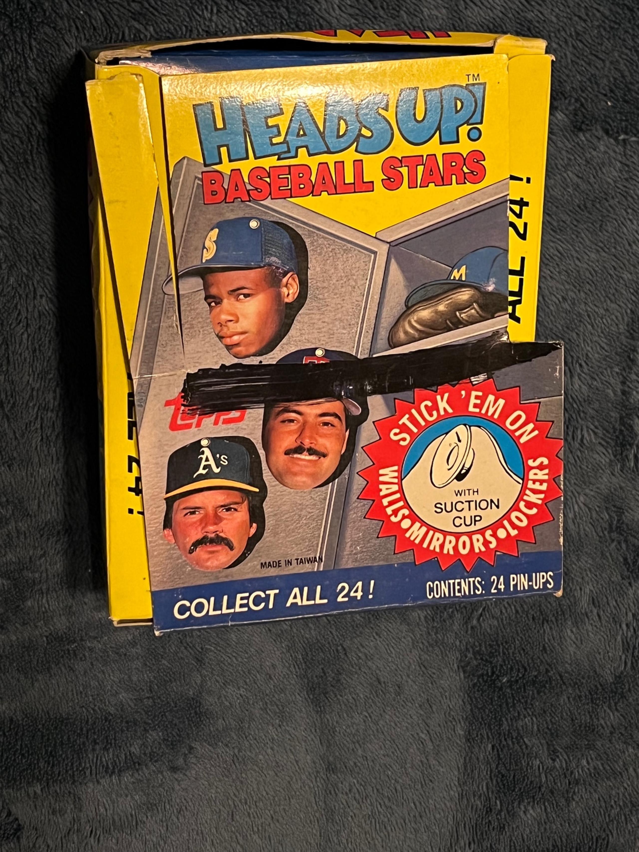 1990 Topps Heads Up Baseball Stars Pin-Ups Trading Cards MLB