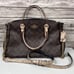 Brown & Snake Skin Coach Purse