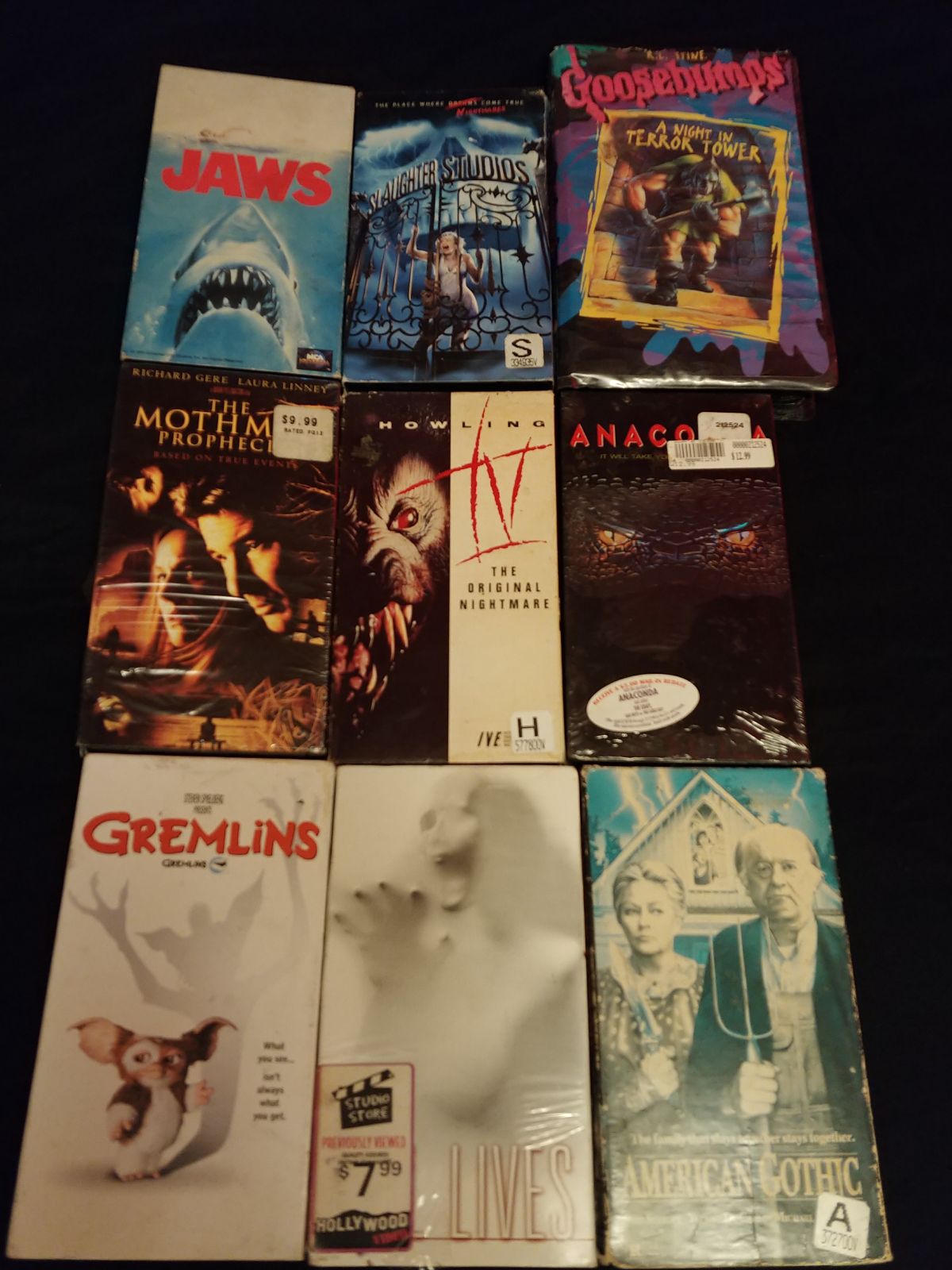 VHS horror lot.