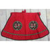 Handmade Austria Pennsylvania Dutch German Folk Art Apron Red Black Pockets
