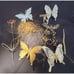 Stunning Heavy Gold Christmas Ornament Lot Butterflies & Dragonflies-CH1
