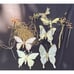 Stunning Heavy Gold Christmas Ornament Lot Butterflies & Dragonflies-CH1