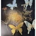 Stunning Heavy Gold Christmas Ornament Lot Butterflies & Dragonflies-CH1