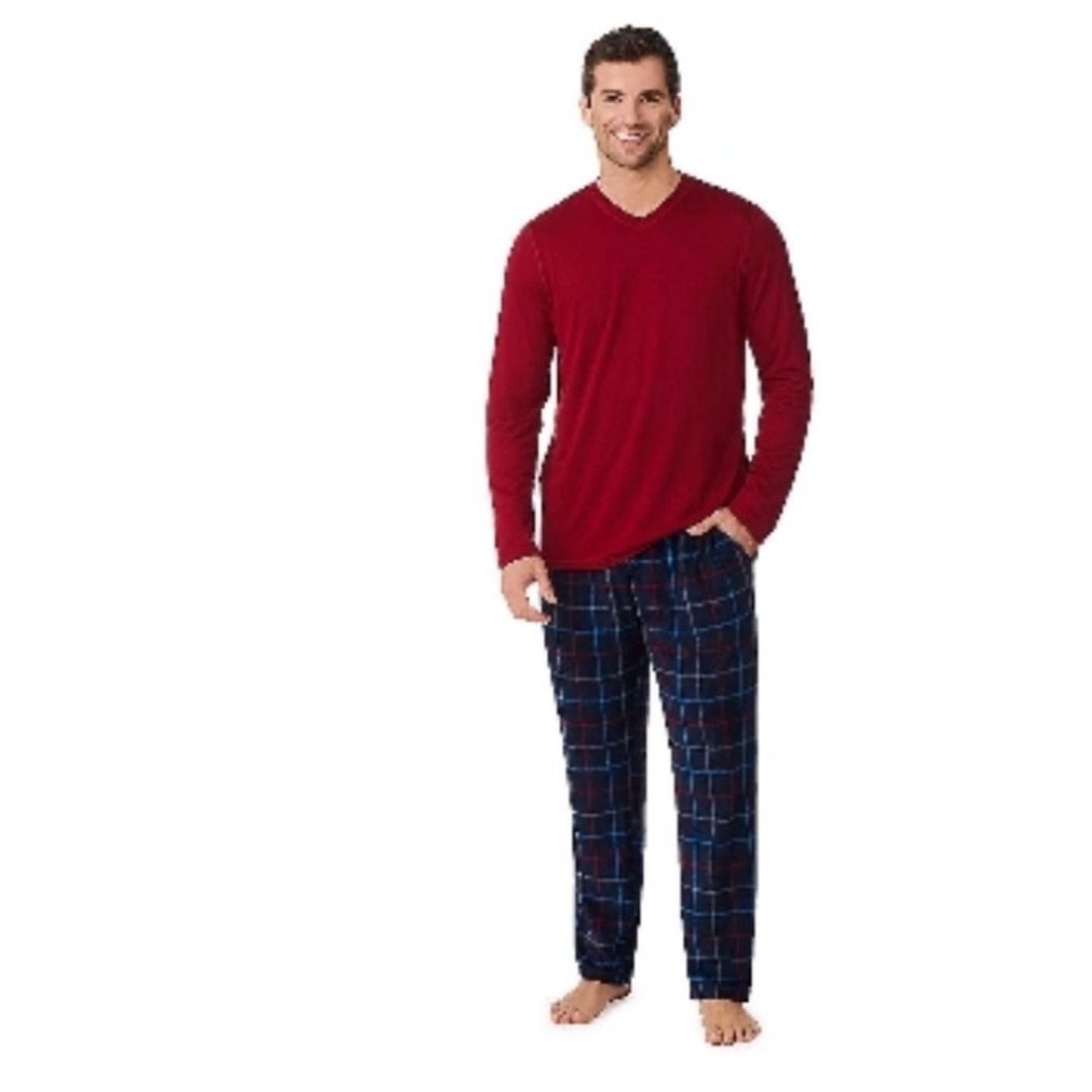 Men's Cuddle Duds Cabin Fleece Pajamas Set Size XXL