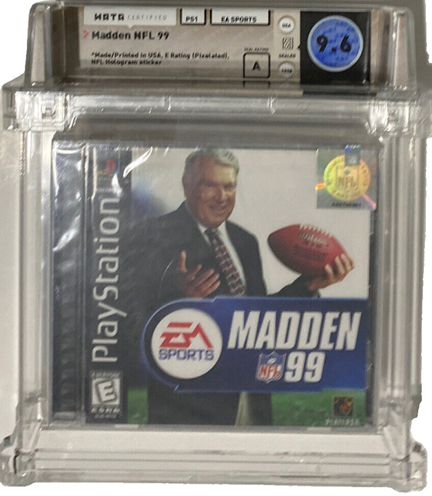 9.6 A SEALED PS1 Madden Football NFL 99 POP 3 (PlayStation, 1998)