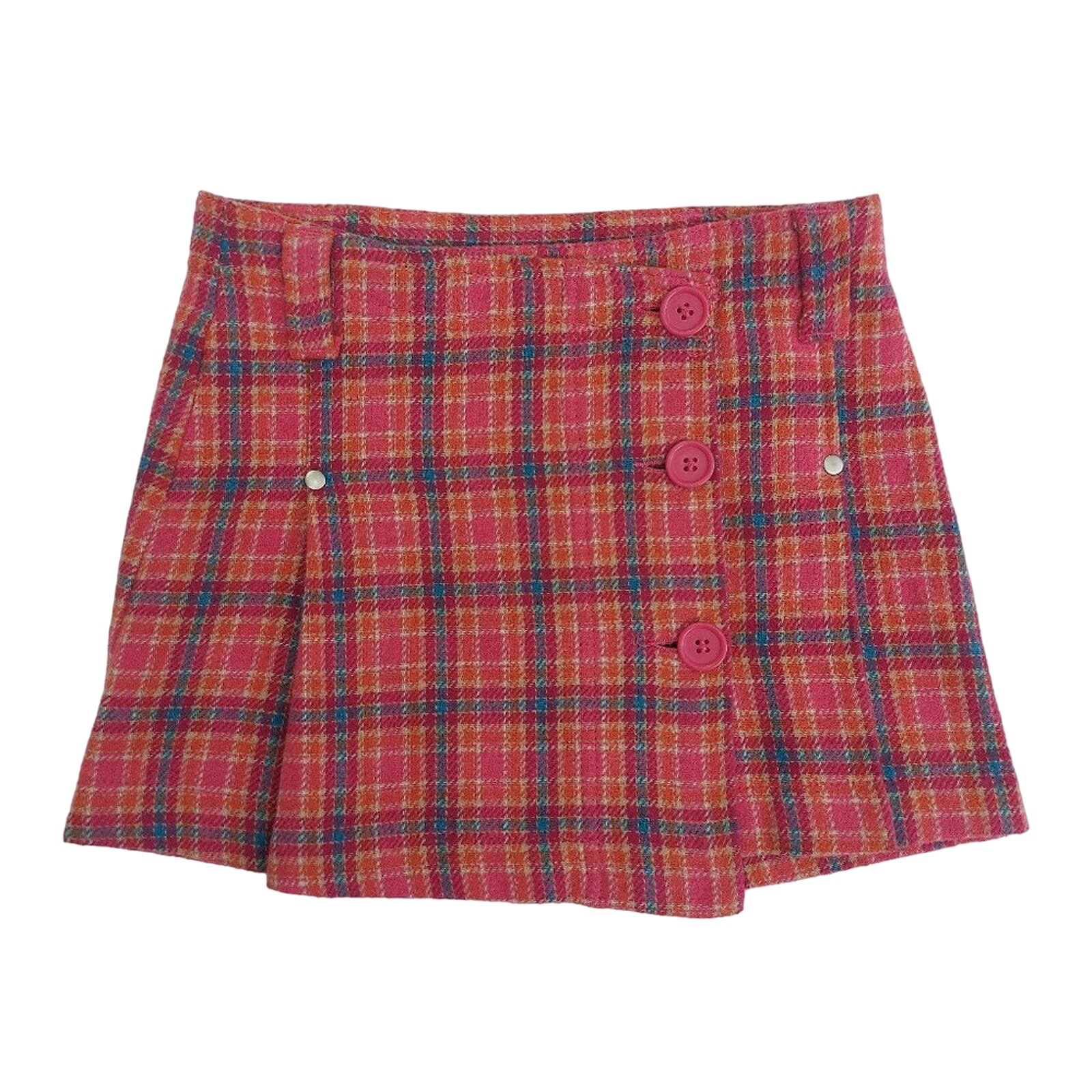 Vintage United Colors of Benetton plaid kilt skirt