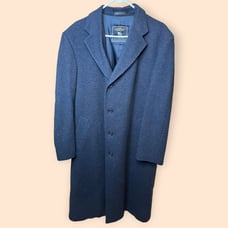 Hart Schaffner Marx Charcoal Gray Virgin Wool Coat