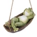 Funny Hanging Hammock Swing Frog Statue Fairy Tree Sleeping Sculpture
