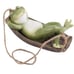 Funny Hanging Hammock Swing Frog Statue Fairy Tree Sleeping Sculpture