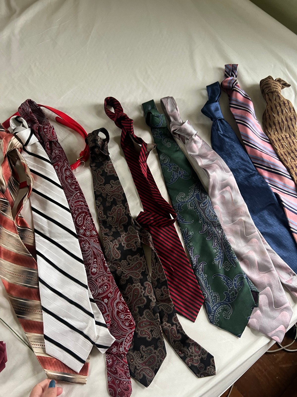 10 pieces neck ties silk Italian