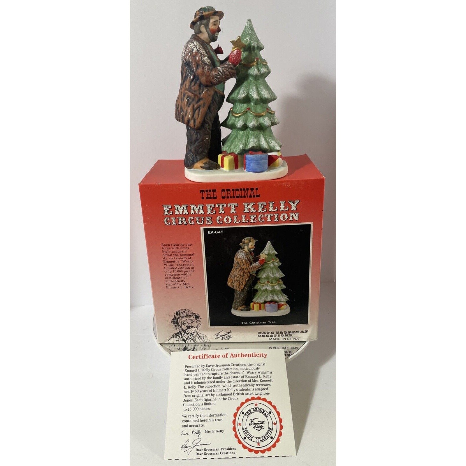 Emmett Kelly Circus Collection Limited Edition Very Low Number! 755/15000