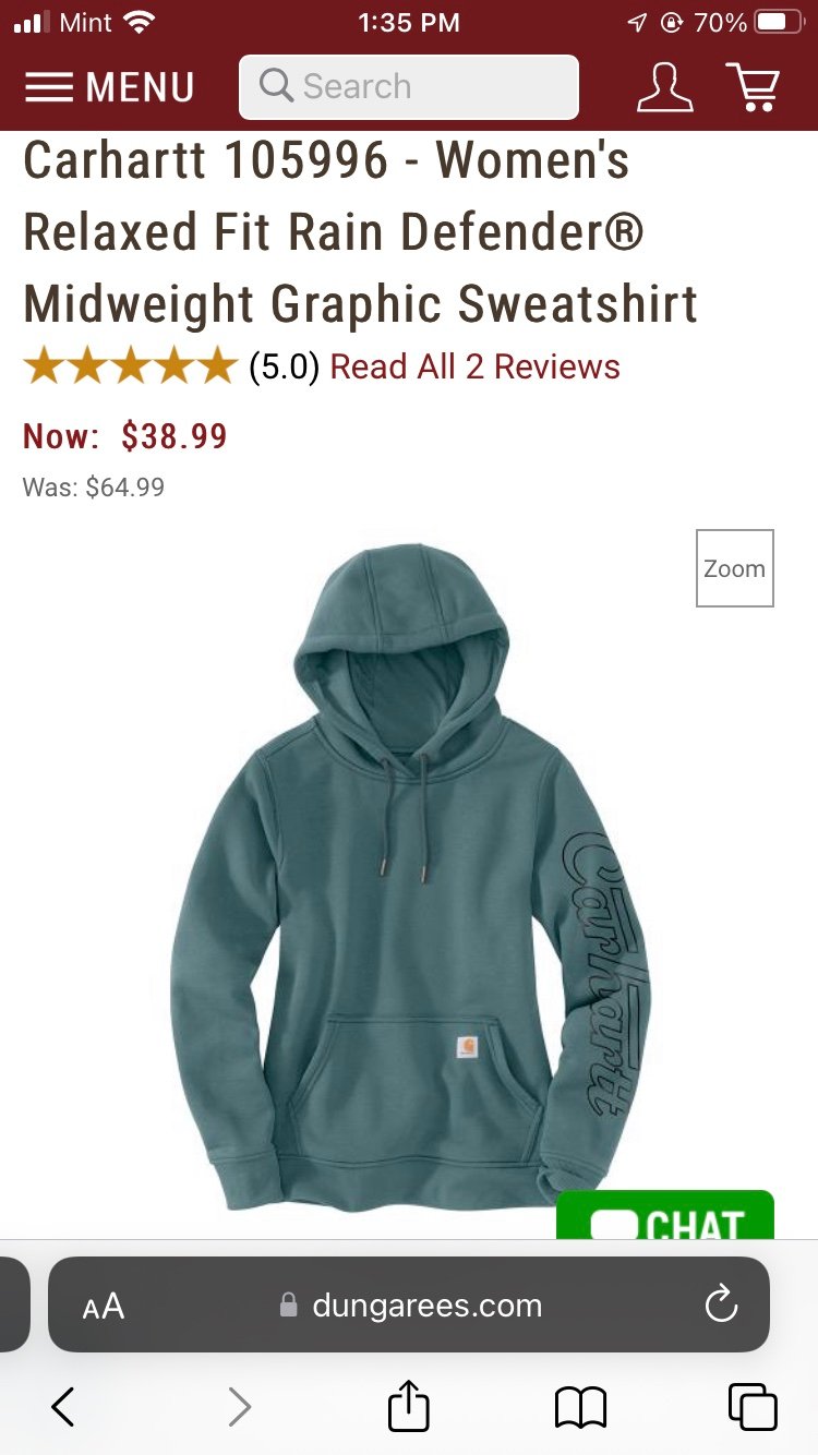 Carhartt Women's Relaxed Fit Rain Defender® Midweight Graphic Sweatshirt
