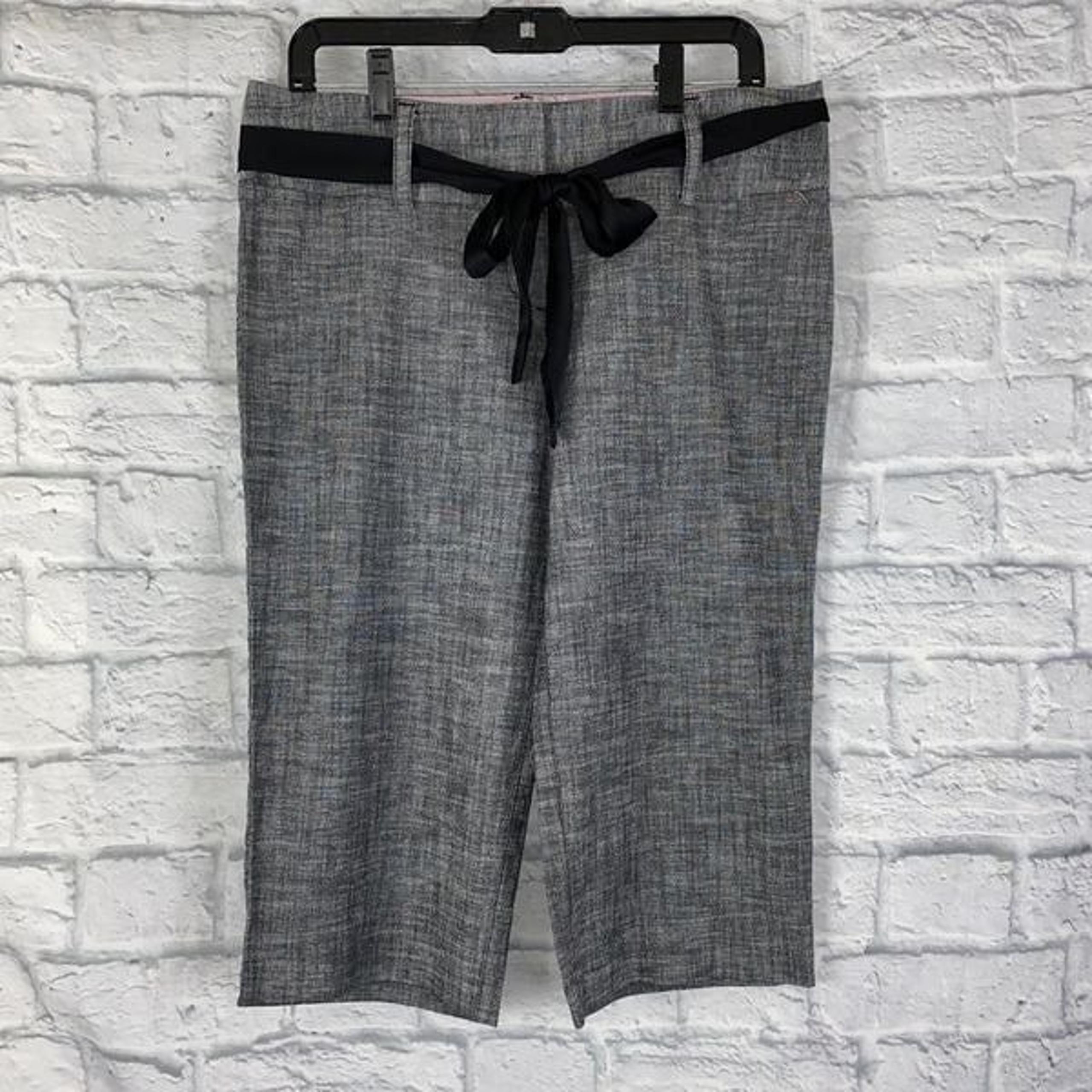 No Boundaries cotton blend Capri dress pants w/ribbon tie belt Sz 11 jr