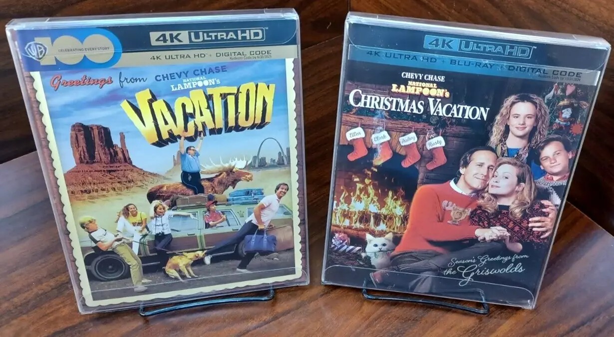 National Lampoon's Vacation/Christmas (4K)-Slipcovers w/PROTECTIVE SLEEVES-NEW!
