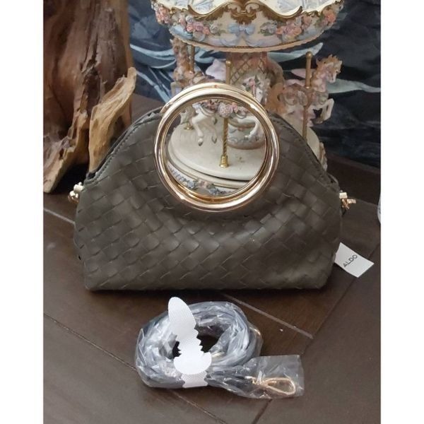 NWT~ALDO KELHANIX Khaki Green Top Handle Bag Purse