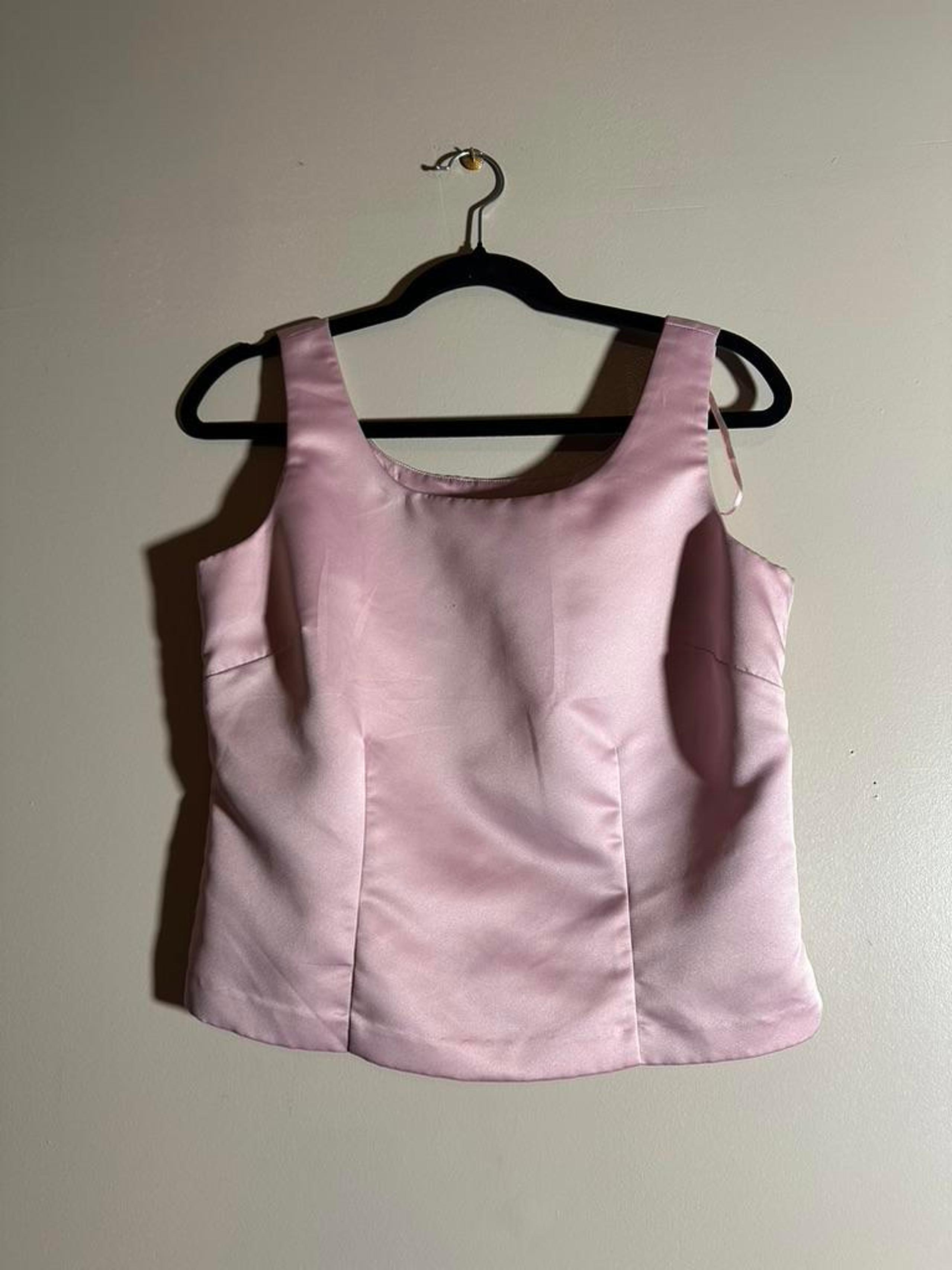 Cato Women's Pink Satin Top - Size 6