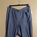 Old Navy Pants Sz 2X Blue Linen Blend Drawstring Elastic and High Waist Pockets