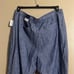 Old Navy Pants Sz 2X Blue Linen Blend Drawstring Elastic and High Waist Pockets
