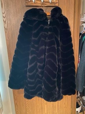 Faux fur coat