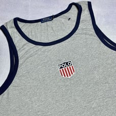 Polo Ralph Lauren Chariots of Fire K-Swiss Shield Tank Shirt Men's 2XL Tall NWOT