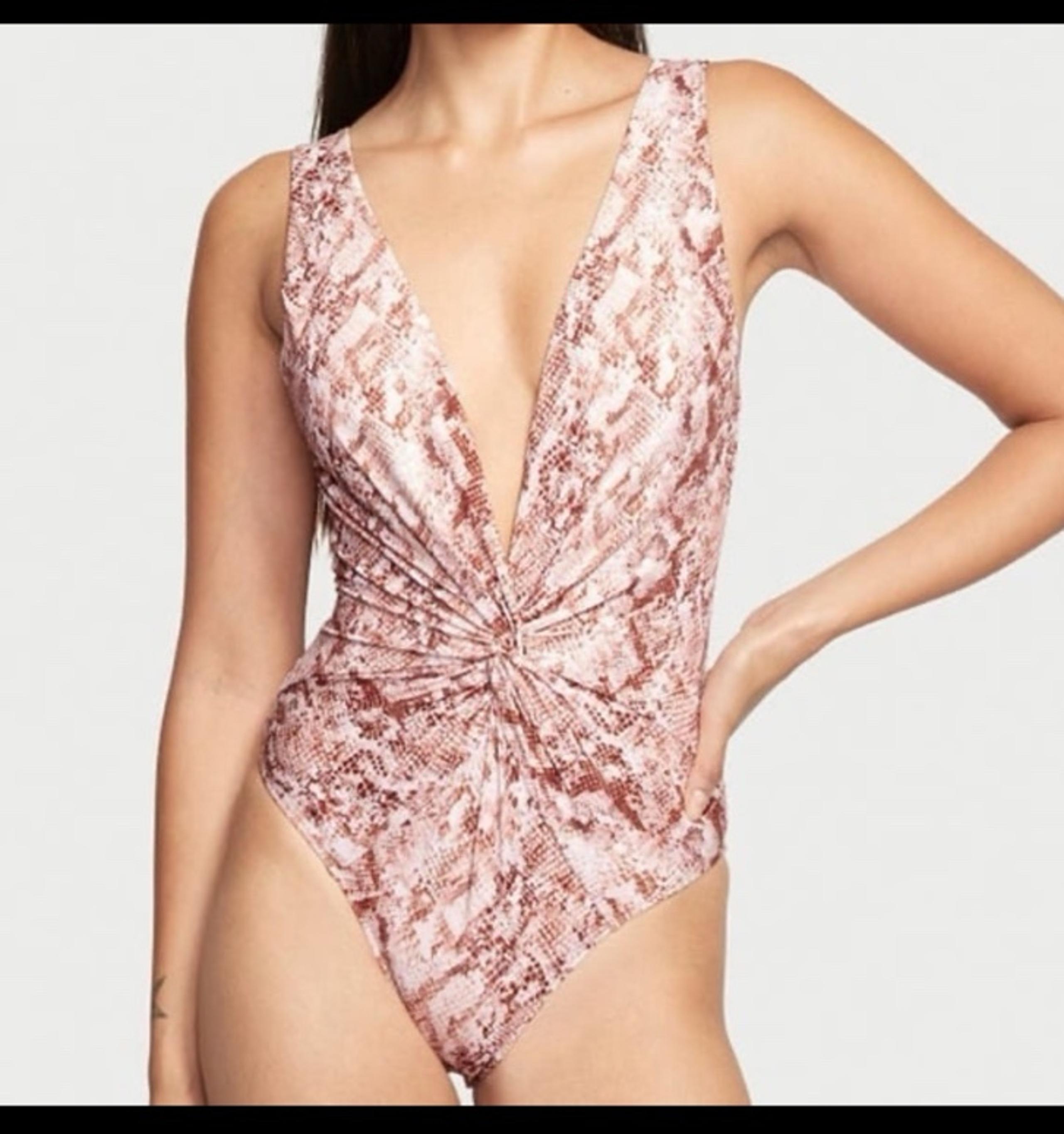 NWT Victoria’s Secret Sexy Snake Print Plunge One Piece Swimsuit | large