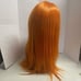 NEMER Long 22” Synthetic Lace Front Turmeric Yellow Orange Wig