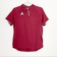 NWT Adidas Burgundy Golf Polo Shirt Climacool Womens Medium