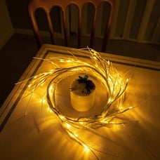 Birch Twig Garland, 6FT with 48 LEDs - Home & Living Room Decorotions LED