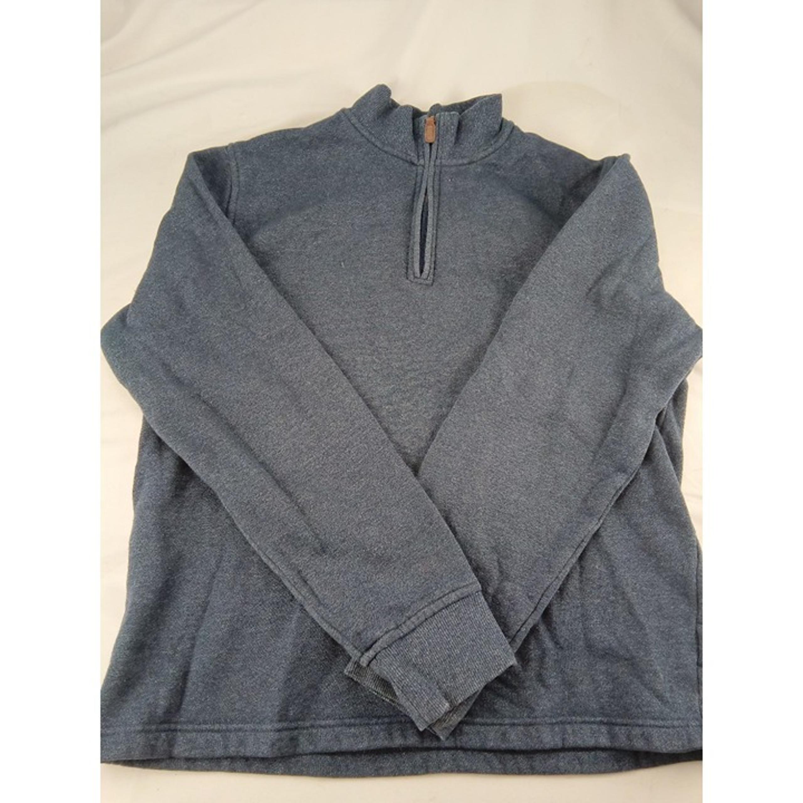 Mens George  Fleece Blue Jacket Size S Small Long Sleeves Pull Over