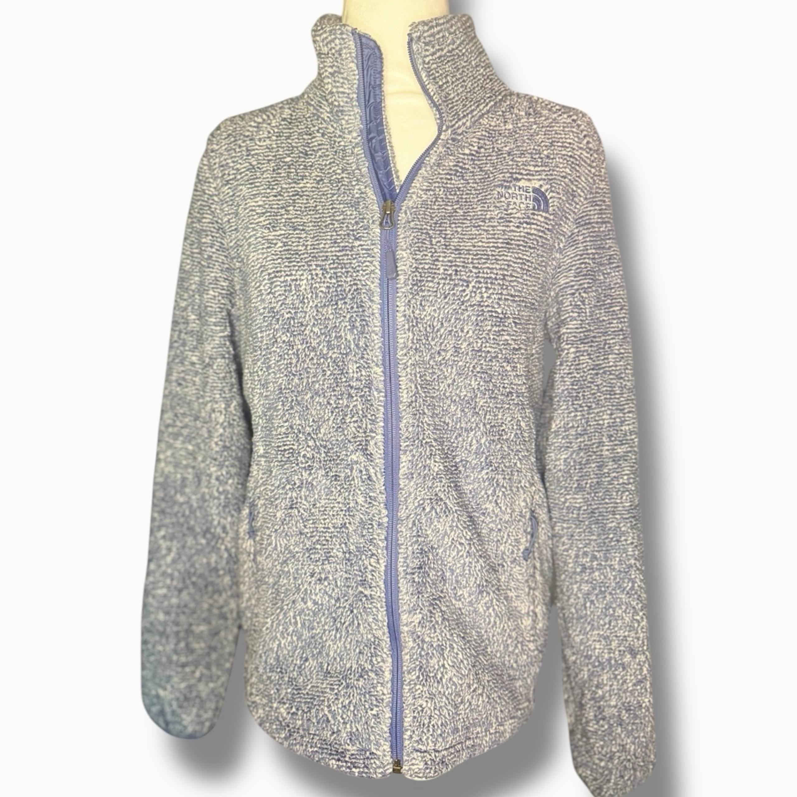 NWOT The North Face Womens Osito Full Zip Jacket-Heathered Blue Size S