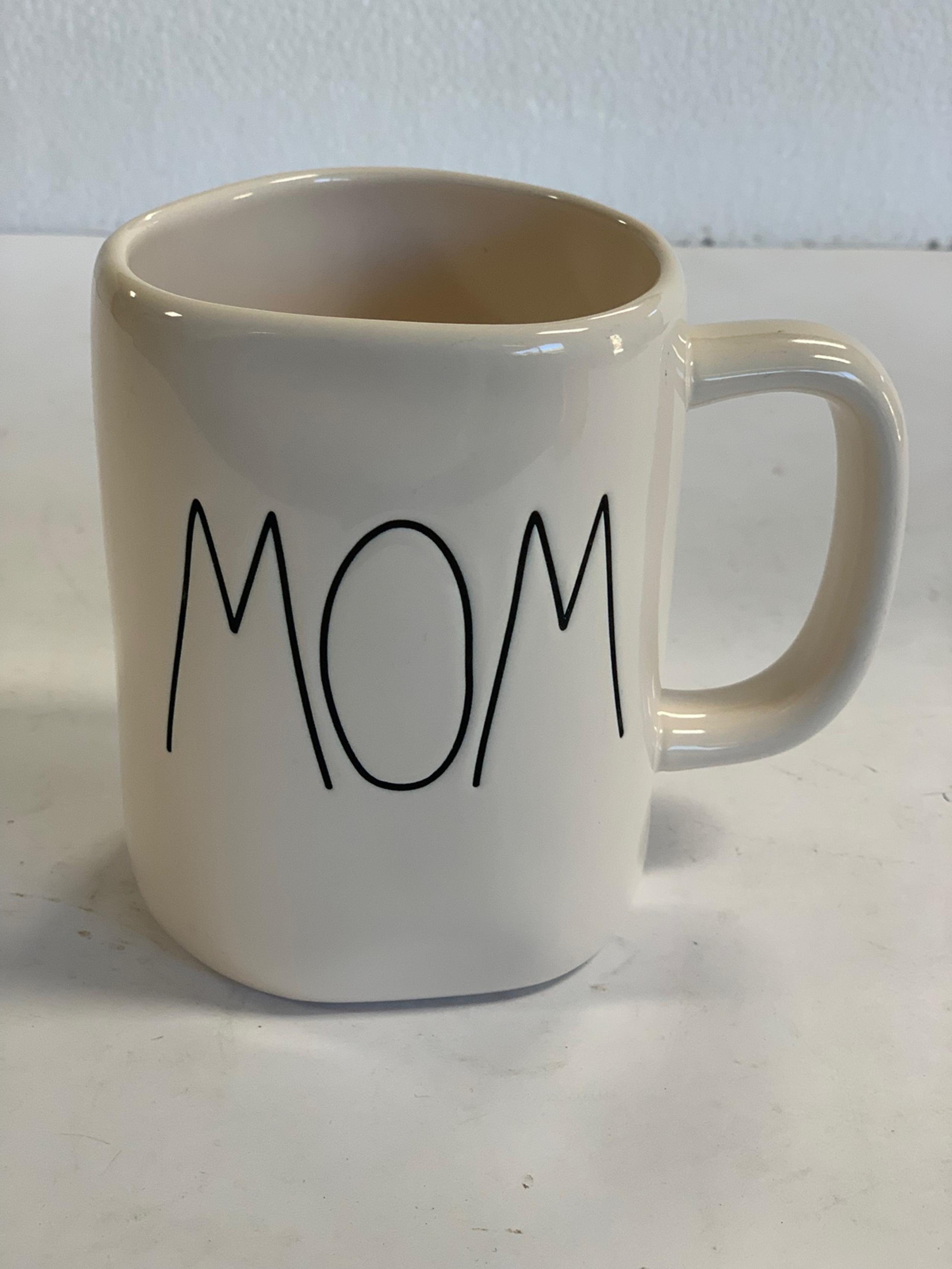 Rae Dunn MOM Coffee Tea Mug Cup Bone White Artisan Collection by Magenta Gift
