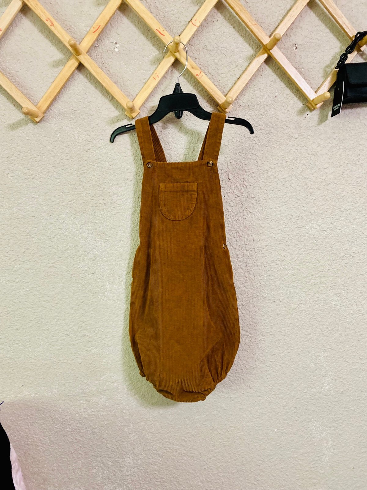 The Simple Folk Corduroy Overall Romper 7-8