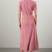 Adam Lippes Collective Knit Collar Dress Pink