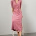 Adam Lippes Collective Knit Collar Dress Pink