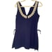 Lilly Pulitzer Size 4 Navy Gold Donna Summer Resortwear Feminine Shorts Romper