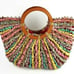 Patricia Nash Multi Pastel Specialty Woven Straw Lesa Satchel-NWT
