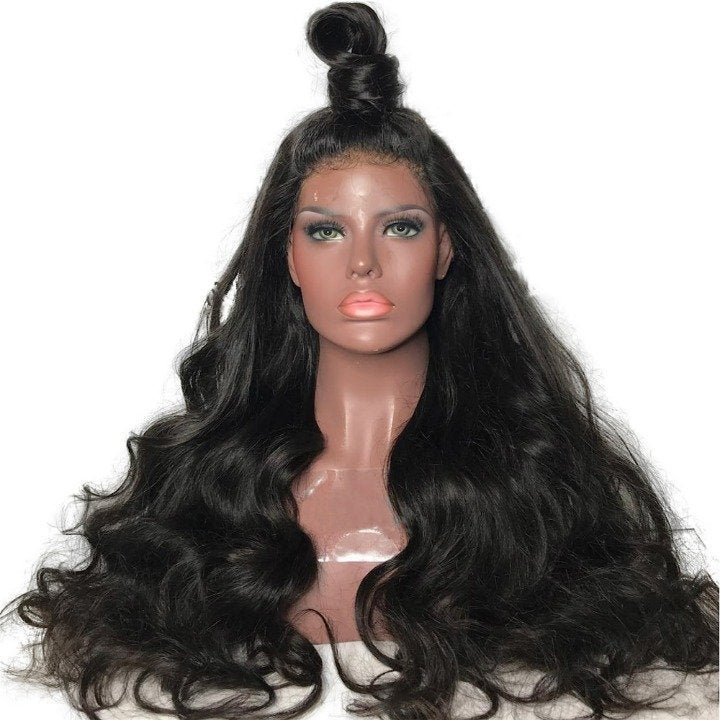 wavy curly natural looking lacefront wig