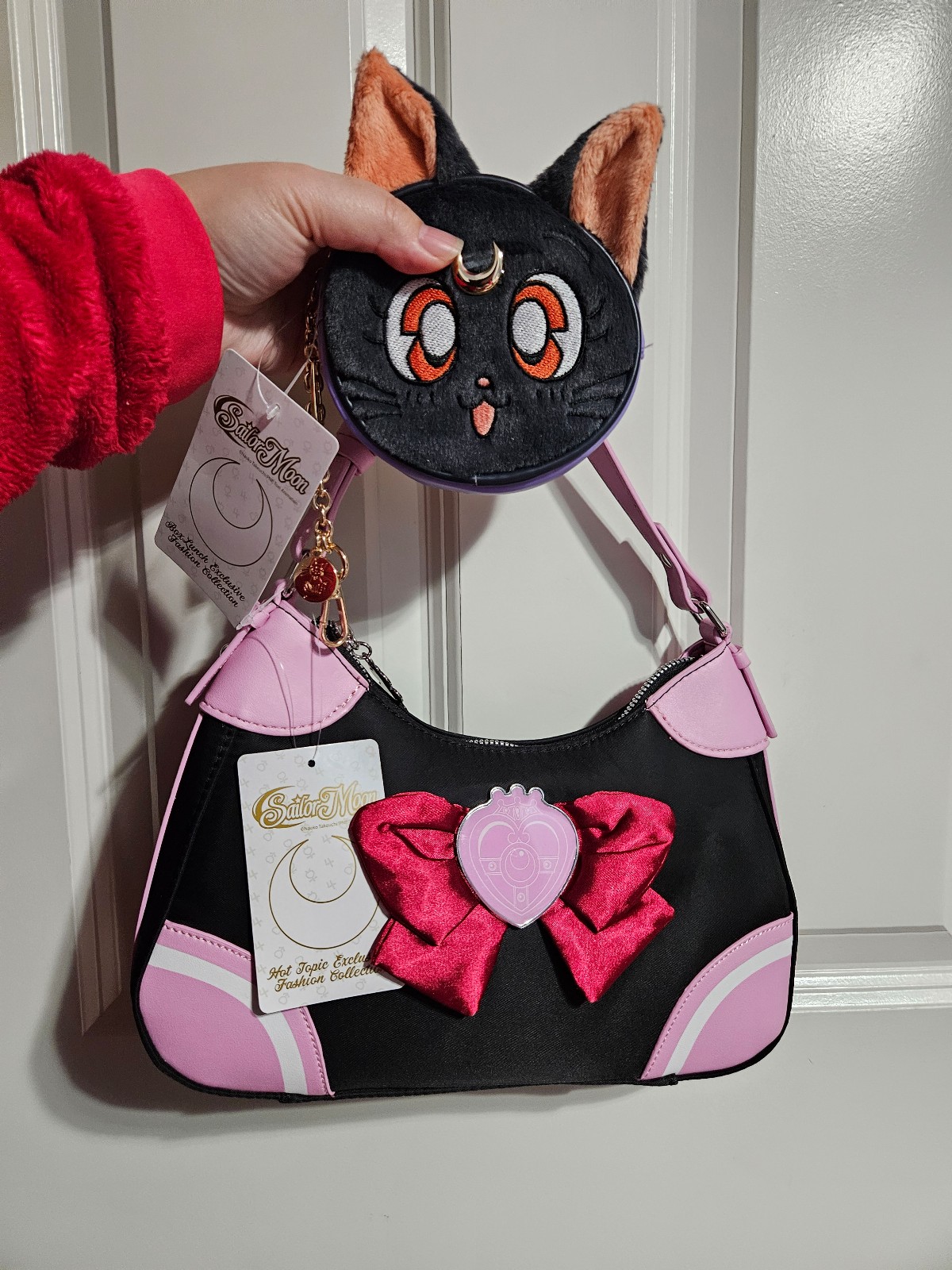 Pretty Guardian Sailor Moon Bow Charm Shoulder Bag coinpurse set
