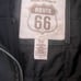 Mens Route 66 Leather Black Jacket Size Large With Hood