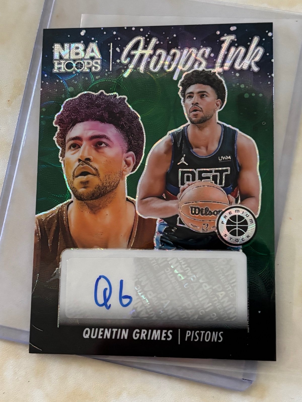 Quentin grimes nba hoops ink auto 4/8 ssp