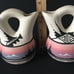 Vintage Signed Navajo DB Pottery Hand Painted & Etched Wedding Vase Set 5.5 in