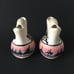 Vintage Signed Navajo DB Pottery Hand Painted & Etched Wedding Vase Set 5.5 in